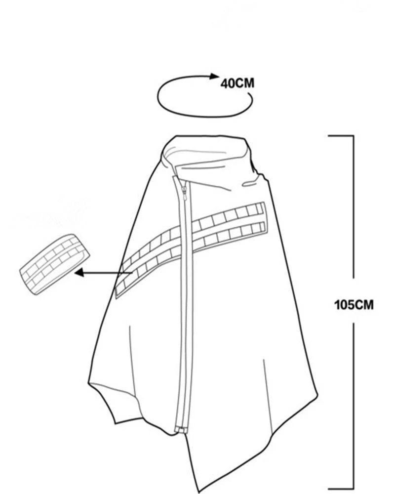 Cyberpunk Black Samurai Ninja Jacket Cloak - Image 10