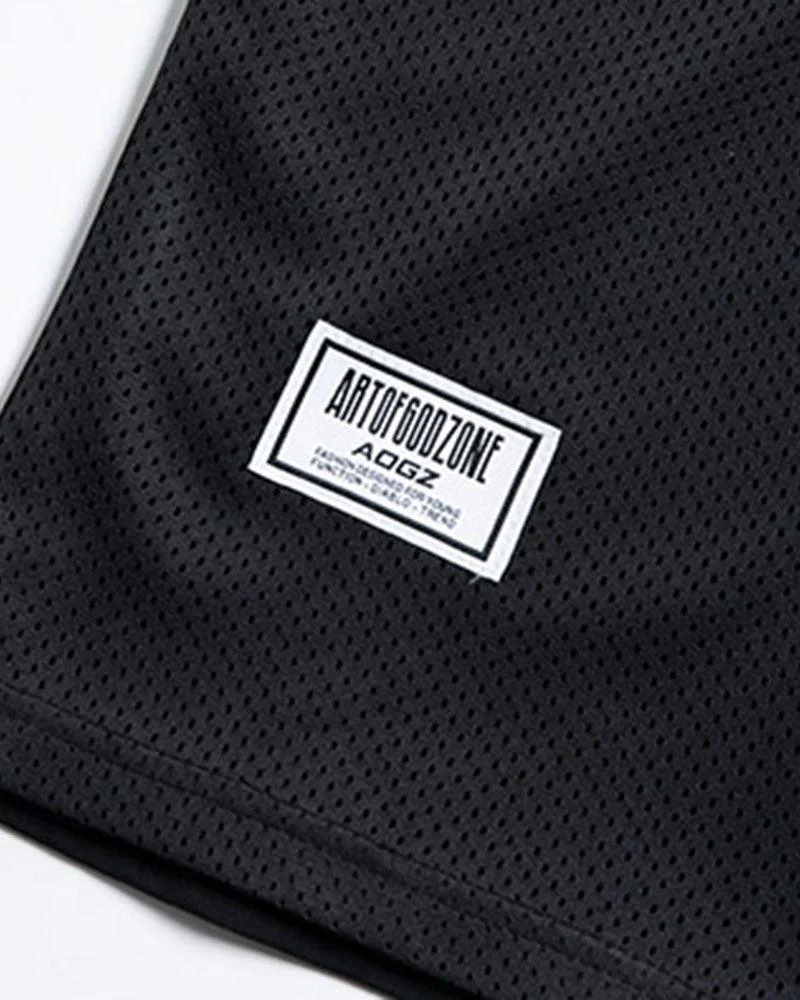 Fake Two-piece Mesh Techwear T-Shirt - Image 17