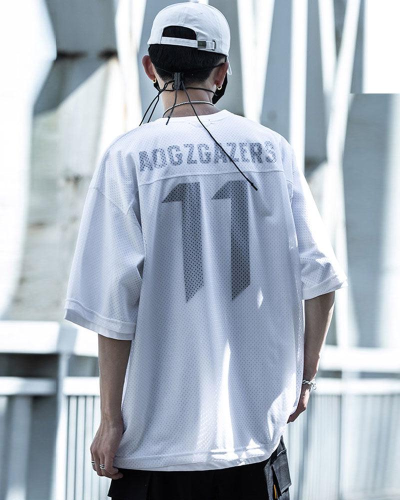 Fake Two-piece Mesh Techwear T-Shirt - Image 9