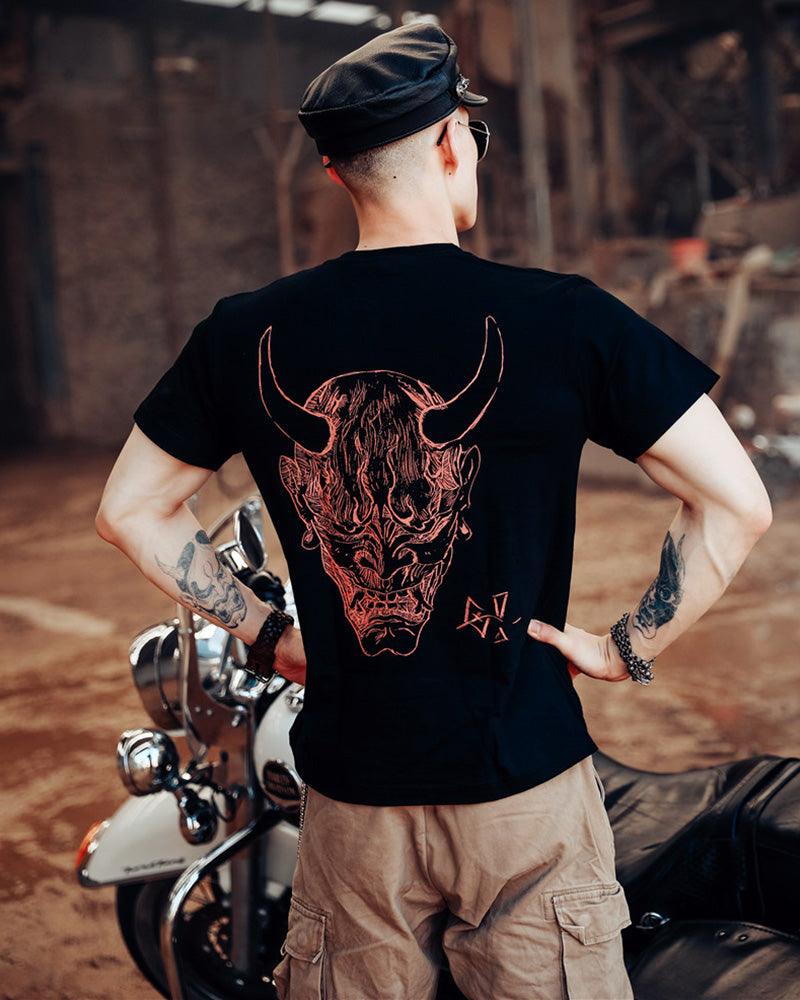Streetwear Ninja Oni Graphic T-Shirt - Image 10