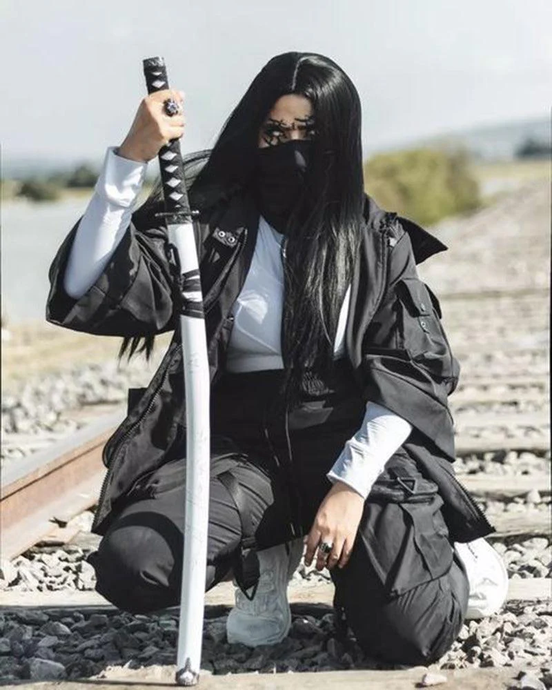 Techwear Futuristic Short Sleeve Hooded Jacket - Image 7