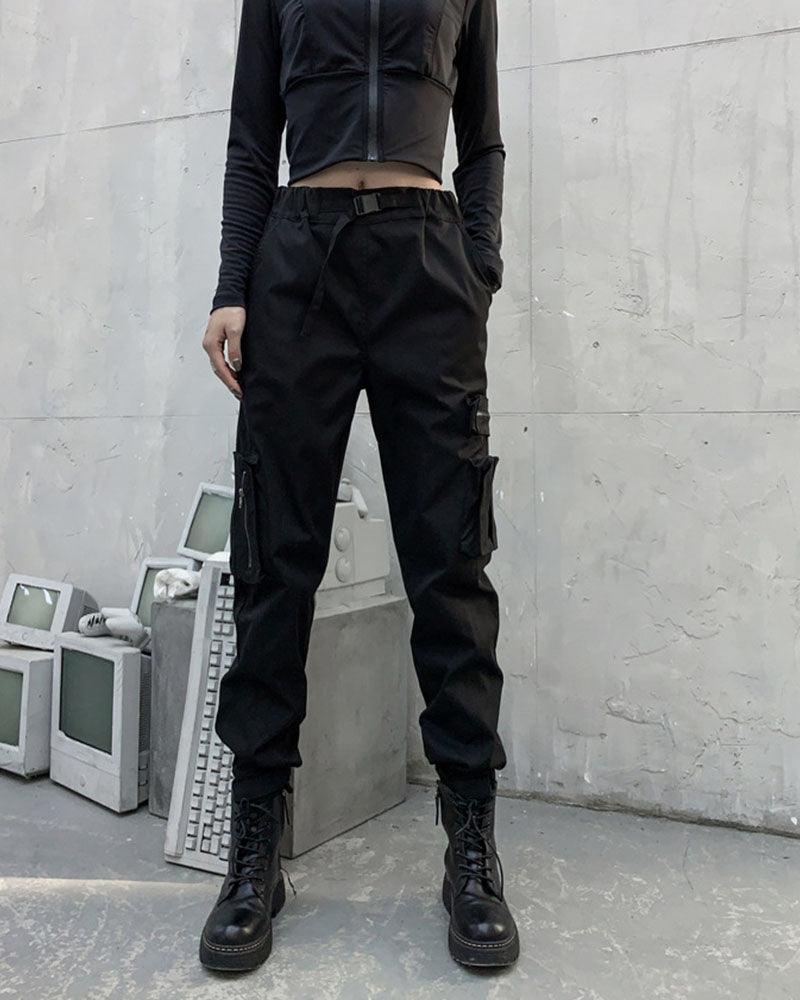 Techwear Outfits Black Jacket And Pants Set(Sold Separately) - Image 8