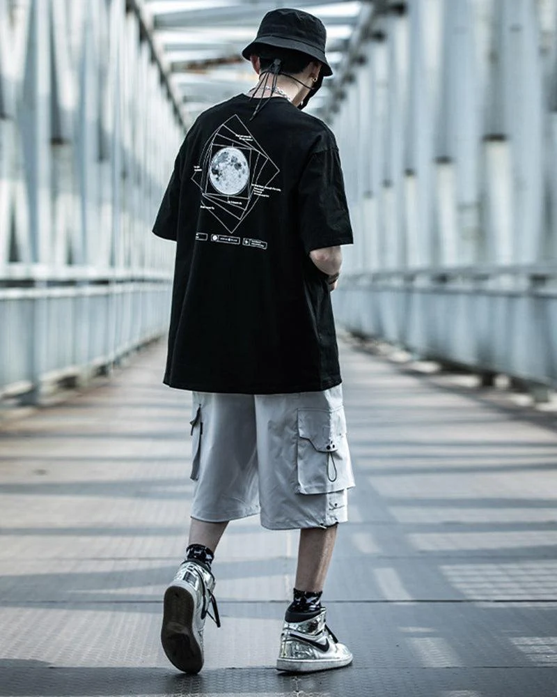 Time Stands Still Moon Universe Sci-Fi T-Shirt - Image 11