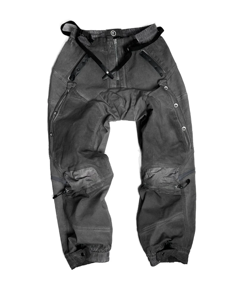Wasteland Wear 3D Cut Distressed Double-Layer Cargo Pants - Image 10